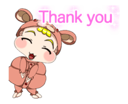 Lovely Rougey Baby Animation English sticker #15025163