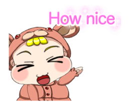 Lovely Rougey Baby Animation English sticker #15025164