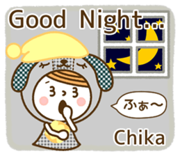 Name Sticker [Chika] sticker #15025537