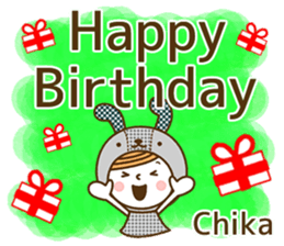 Name Sticker [Chika] sticker #15025551