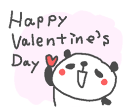Valentine's day panda stickers! sticker #15025996