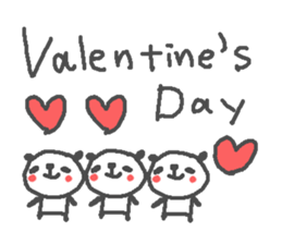 Valentine's day panda stickers! sticker #15025997