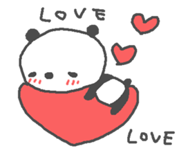 Valentine's day panda stickers! sticker #15025999