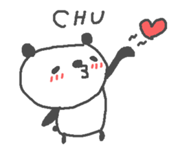 Valentine's day panda stickers! sticker #15026000