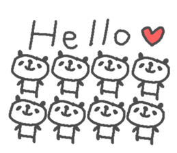 Valentine's day panda stickers! sticker #15026001