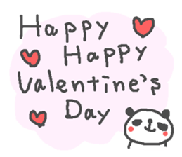 Valentine's day panda stickers! sticker #15026002