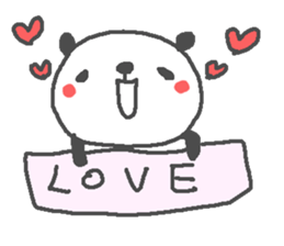 Valentine's day panda stickers! sticker #15026003