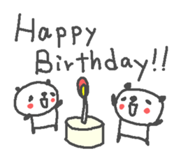 Valentine's day panda stickers! sticker #15026009