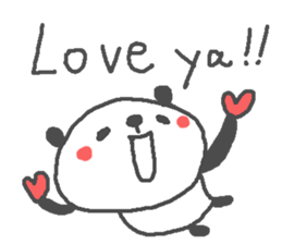 Valentine's day panda stickers! sticker #15026013