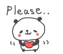 Valentine's day panda stickers! sticker #15026023