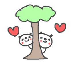 Valentine's day panda stickers! sticker #15026027