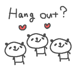 Valentine's day panda stickers! sticker #15026028