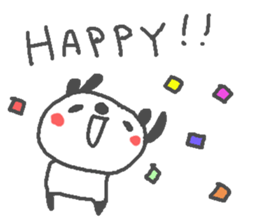 Valentine's day panda stickers! sticker #15026031