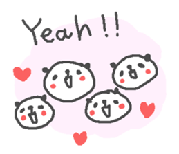 Valentine's day panda stickers! sticker #15026034