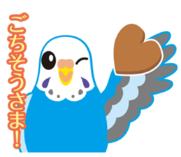 Valentine.Budgerigars budgerigar sticker #15026087
