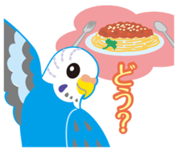 Valentine.Budgerigars budgerigar sticker #15026093