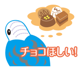 Valentine.Budgerigars budgerigar sticker #15026094