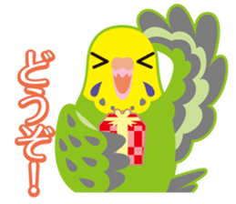 Valentine.Budgerigars budgerigar sticker #15026096