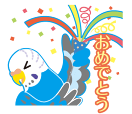 Valentine.Budgerigars budgerigar sticker #15026098