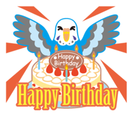 Valentine.Budgerigars budgerigar sticker #15026103