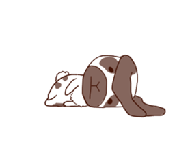 Ronne.american fuzzy lop sticker #15026471