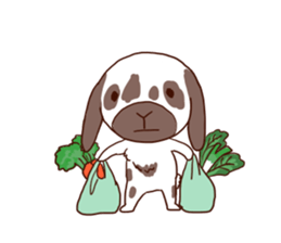 Ronne.american fuzzy lop sticker #15026474