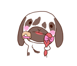 Ronne.american fuzzy lop sticker #15026480