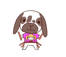 Ronne.american fuzzy lop sticker #15026492