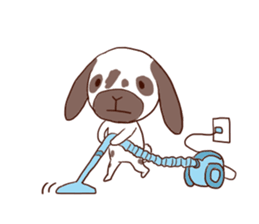 Ronne.american fuzzy lop sticker #15026494