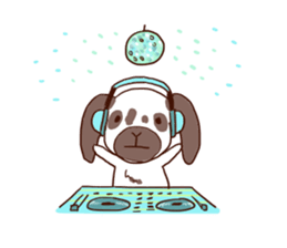 Ronne.american fuzzy lop sticker #15026498