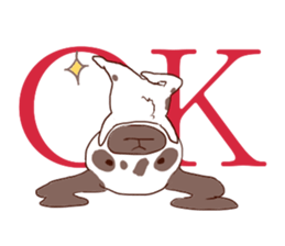 Ronne.american fuzzy lop sticker #15026504