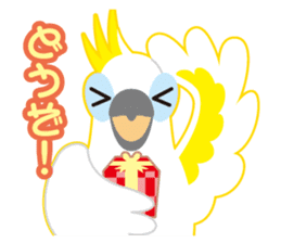 Valentine.Sulphur-Crested Cockatoo2 sticker #15026784