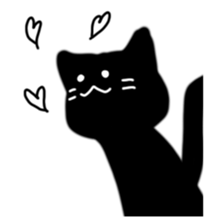 Usual black cat sticker #15028363