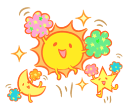 The happy sun sticker #15029118