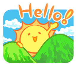 The happy sun sticker #15029119