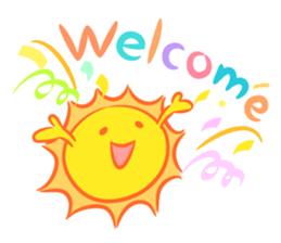 The happy sun sticker #15029120