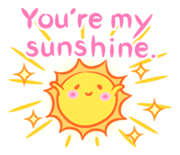The happy sun sticker #15029121