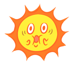 The happy sun sticker #15029122