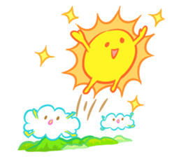 The happy sun sticker #15029123