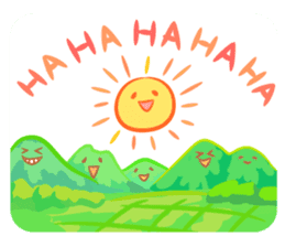The happy sun sticker #15029127
