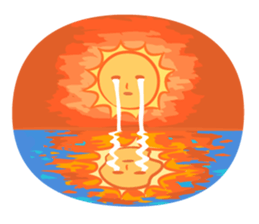The happy sun sticker #15029132