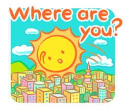 The happy sun sticker #15029135