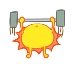 The happy sun sticker #15029138