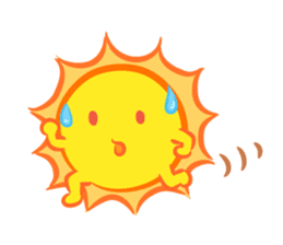 The happy sun sticker #15029140