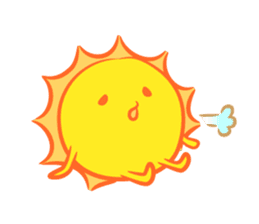The happy sun sticker #15029141