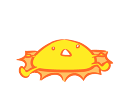 The happy sun sticker #15029143