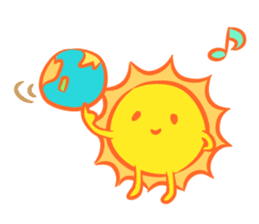 The happy sun sticker #15029148