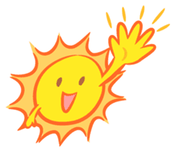 The happy sun sticker #15029152