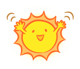 The happy sun sticker #15029154