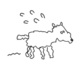 The graffiti animals sticker #15030211